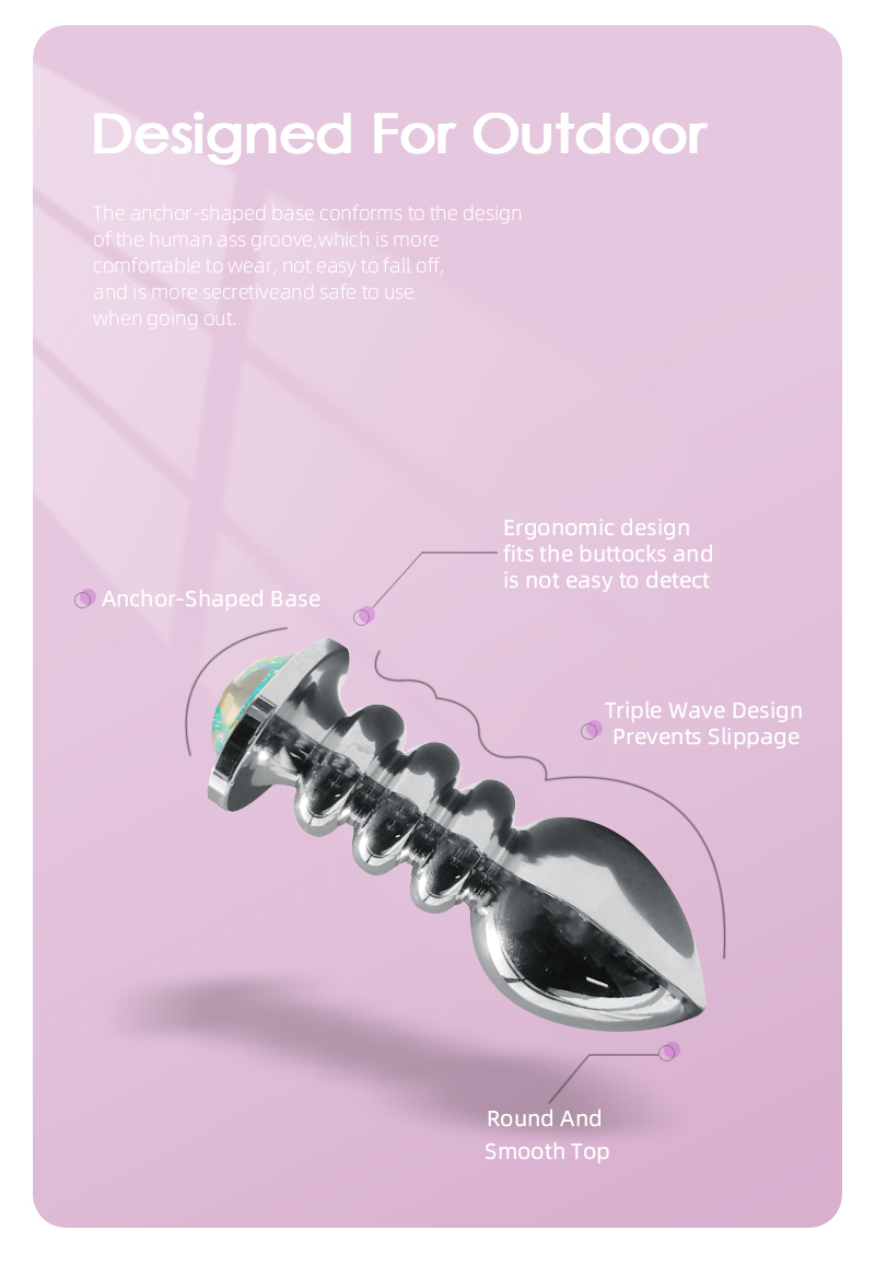 Metal Screw Thread Butt Plug Luxury Bdsm Adult Toy For Men Women Gay Lesbian 18 Anal Pleasure Product - 3