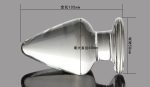 Super Huge Glass Women's G-spot Stimulating Butt Plug Great Anal Toys Sex Toy Adult Products Erotic Shop - 2