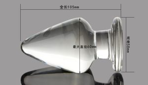 Super Huge Glass Women's G-spot Stimulating Butt Plug Great Anal Toys Sex Toy Adult Products Erotic Shop - 2