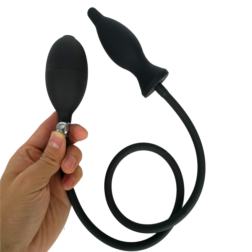 Amaboom Max 12cm Extralarge Inflatable Expandable Anal Plug Huge Dildo Pump Quality Silicone Butt Balls Adult Sex Toy - 6