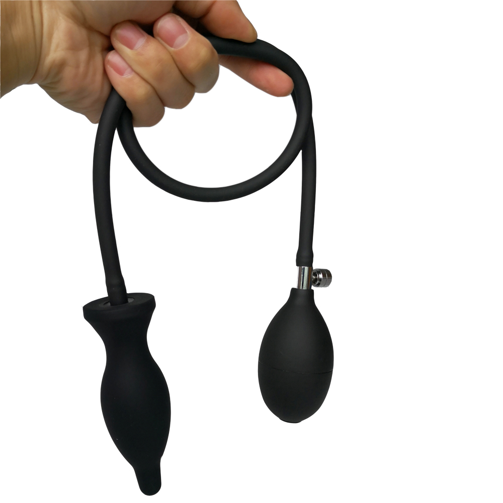 Amaboom Max 12cm Extralarge Inflatable Expandable Anal Plug Huge Dildo Pump Quality Silicone Butt Balls Adult Sex Toy - 7