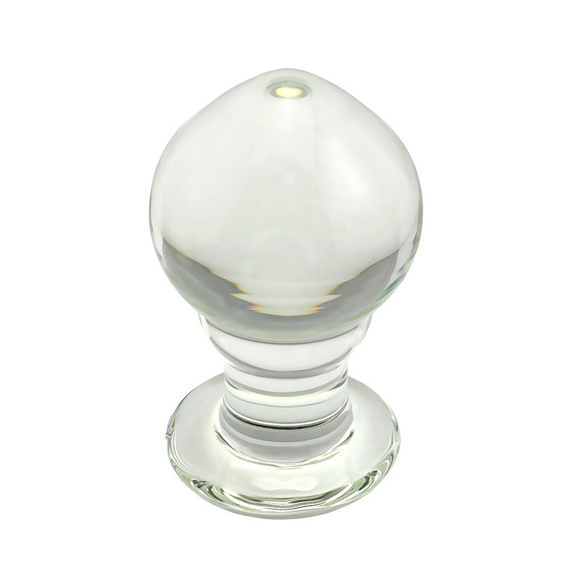 Transparent Crystal Glass Anal Plug 62mm Diameter Male Adult Erotic Toy For Gay Men Sensual Massage Butt Tool - 1