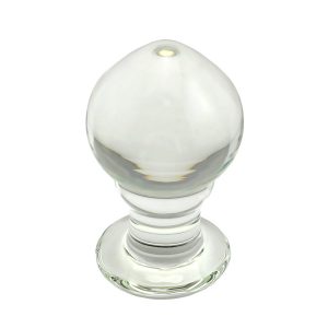Diameter 62mm Big Anal Plug Transparent Crystal Glass Adult Sex Toys For Men Gay Massage Butt
