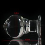 Diameter 62mm Big Anal Plug Transparent Crystal Glass Adult Sex Toys For Men Gay Massage Butt - 2