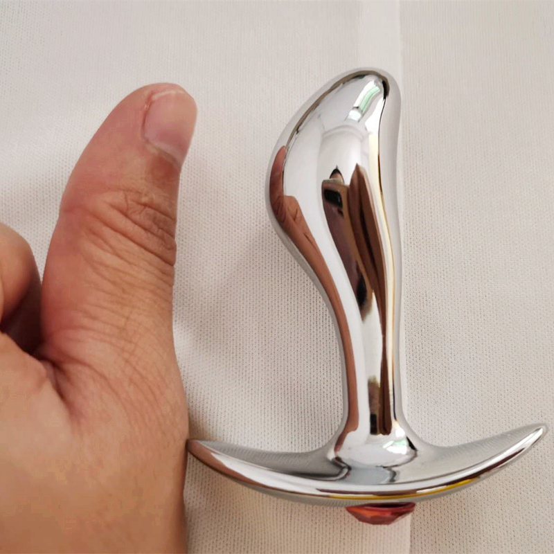 3pc Set Crystal Jewelry Metal Anal Plug Boat Anchor Design Adult Gspot Prostate Massager Erotic Pleasure Toys - 3