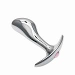 Thumb Boat Anchor Metal Anal Plug 3pc Set Tail Butt Crystal Jewelry Dildo G-spot Prostate Massage Adult Sex Toys - 5