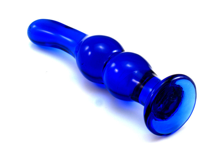 4piece Luxury Blue Glass Anal Plug Set Adult Sex Toy With Unique Stimulation Beads For Enhanced Pleasure - 3