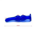 4pcs Set Blue Glass Buttplug Anal Toy Beads Sexo Dilatador 4 Different Stimulation Sensations Plug Adult Sex - 2