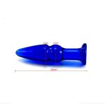 4pcs Set Blue Glass Buttplug Anal Toy Beads Sexo Dilatador 4 Different Stimulation Sensations Plug Adult Sex - 5
