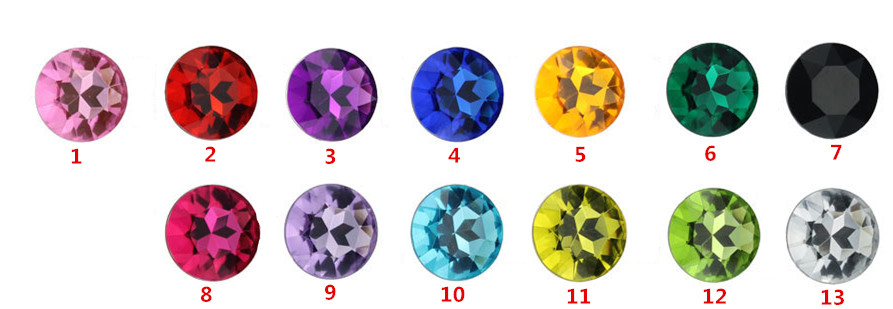Large 168g Metallic Crystalembellished Butt Plug Anal Beads 13 Colors Adult Sex Toys For Men And Women - 2