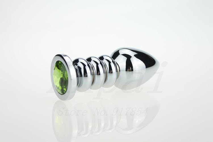 Large 168g Metallic Crystalembellished Butt Plug Anal Beads 13 Colors Adult Sex Toys For Men And Women - 6