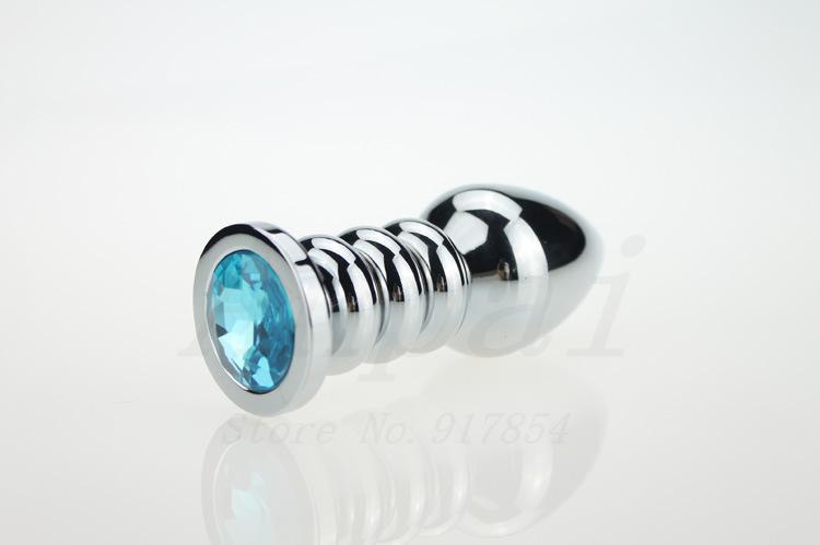 Large 168g Metallic Crystalembellished Butt Plug Anal Beads 13 Colors Adult Sex Toys For Men And Women - 8