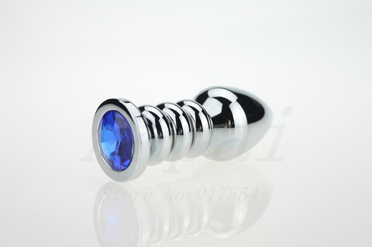 Large 168g Metallic Crystalembellished Butt Plug Anal Beads 13 Colors Adult Sex Toys For Men And Women - 9