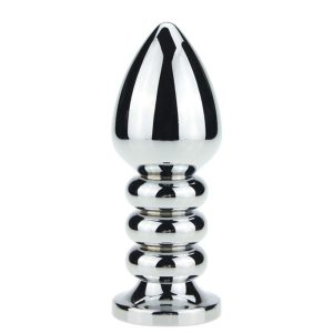168g Large Size Metal Jeweled Huge Butt Plug Steel Crystal Anal Beads 13 Color For Choose Adult Sex Toys Women And Men