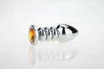 168g Large Size Metal Jeweled Huge Butt Plug Steel Crystal Anal Beads 13 Color For Choose Adult Sex Toys Women And Men - 4