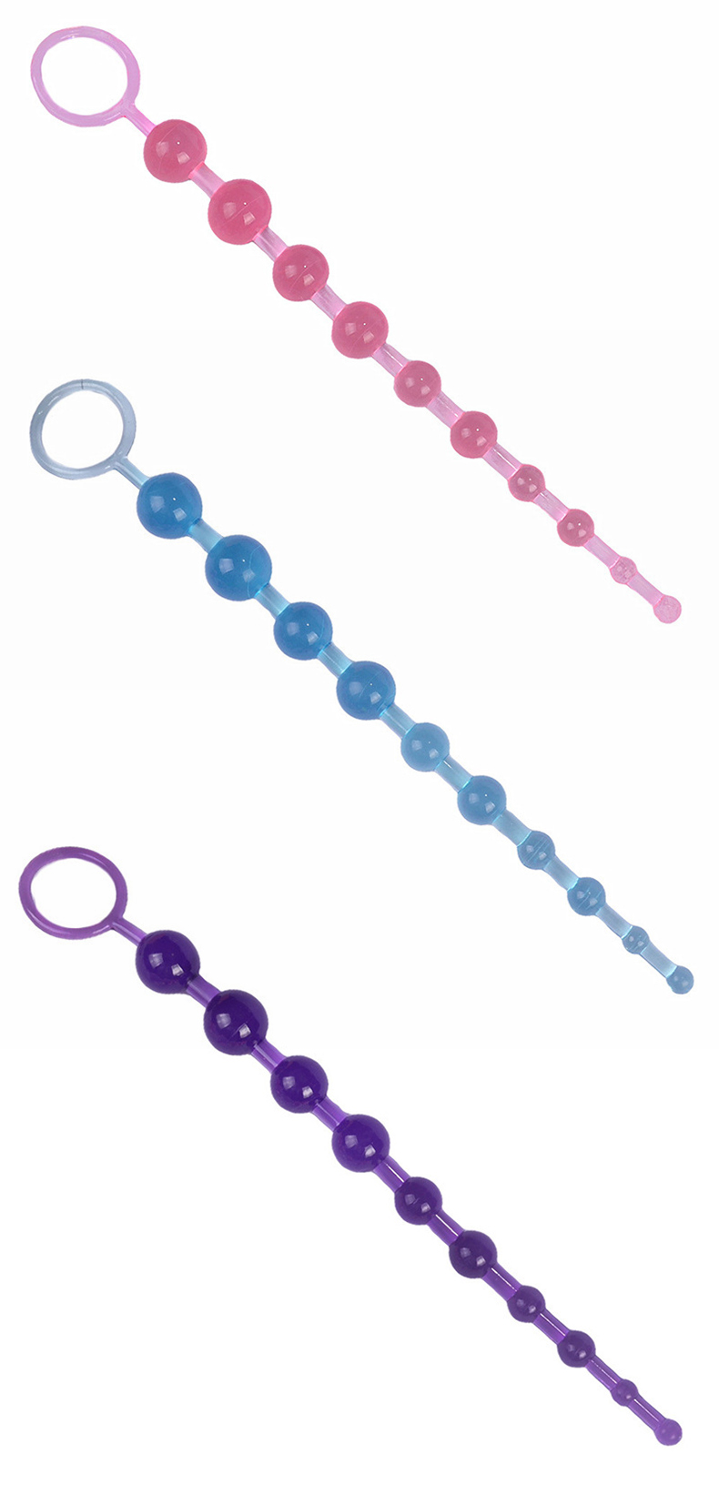 A21 Quality 10bead Anal Plug Womens Pleasure Enhancing Sex Toy Vaginal Anal Stimulation Long Pull Ring - 5
