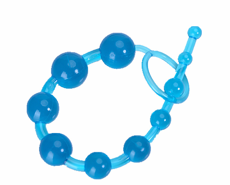 A21 Quality 10bead Anal Plug Womens Pleasure Enhancing Sex Toy Vaginal Anal Stimulation Long Pull Ring - 9