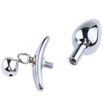 Metal Anal Dildo Plug With Leash Chain Pendent Adult Tool Men Women Couple Big Bead Prostate Massager Masturbator Product - 3