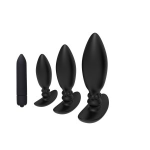 Adult Butt Plug Trainer Kit For Comfortable Long-term Wear Silicone Anal Plugs Set Training With Flared Base Prostate Massager