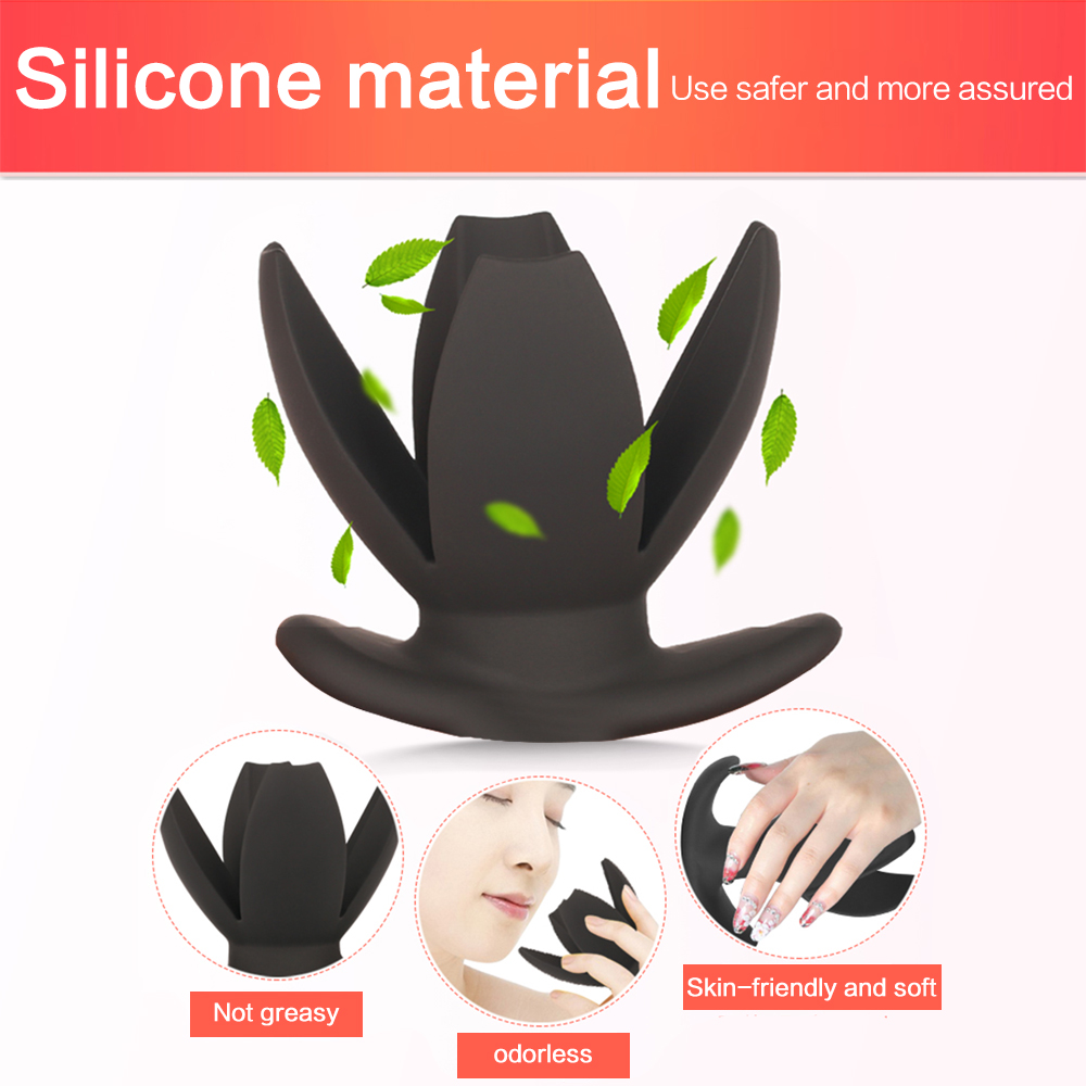 Silicone Hollow Anal Plug Speculum Stretching Dilator Couples Intimate Butt Plug Gay Adult Sex Toy - 4