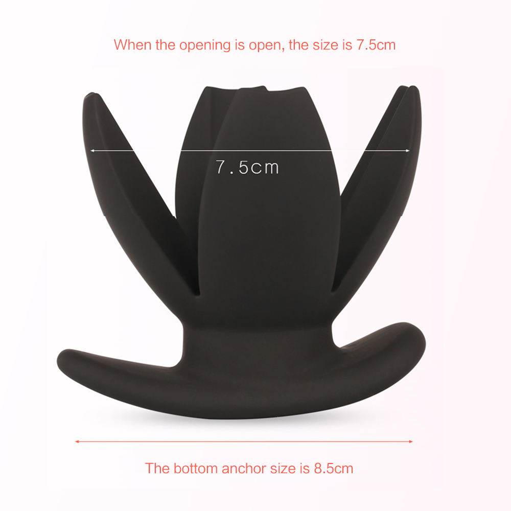 Silicone Hollow Anal Plug Speculum Stretching Dilator Couples Intimate Butt Plug Gay Adult Sex Toy - 7