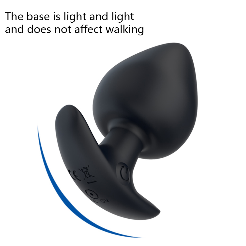 Prostate Massager Silicone Anal Plug Vibrator With Remote Control Outdoor Sex Toy For Masturbation Heartshaped Butt Plug - 4