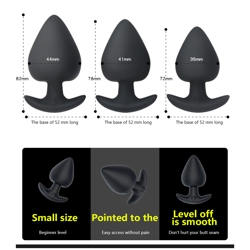 Prostate Massager Silicone Anal Plug Vibrator With Remote Control Outdoor Sex Toy For Masturbation Heartshaped Butt Plug - 5