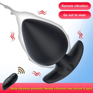 With Remote Control Anal Plug Outdoor Sex Toys Vibrator Prostate Massager Silicone Heart Shape Butt For Masturbator - 2