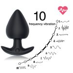 With Remote Control Anal Plug Outdoor Sex Toys Vibrator Prostate Massager Silicone Heart Shape Butt For Masturbator - 3