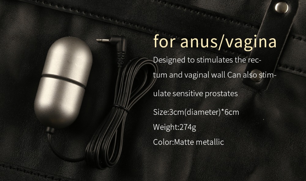 Electric Prostate Stimulation Anal Plug Estim Anus Massager Electro Metal Butt Plug Vaginal Ball Sex Toy - 3