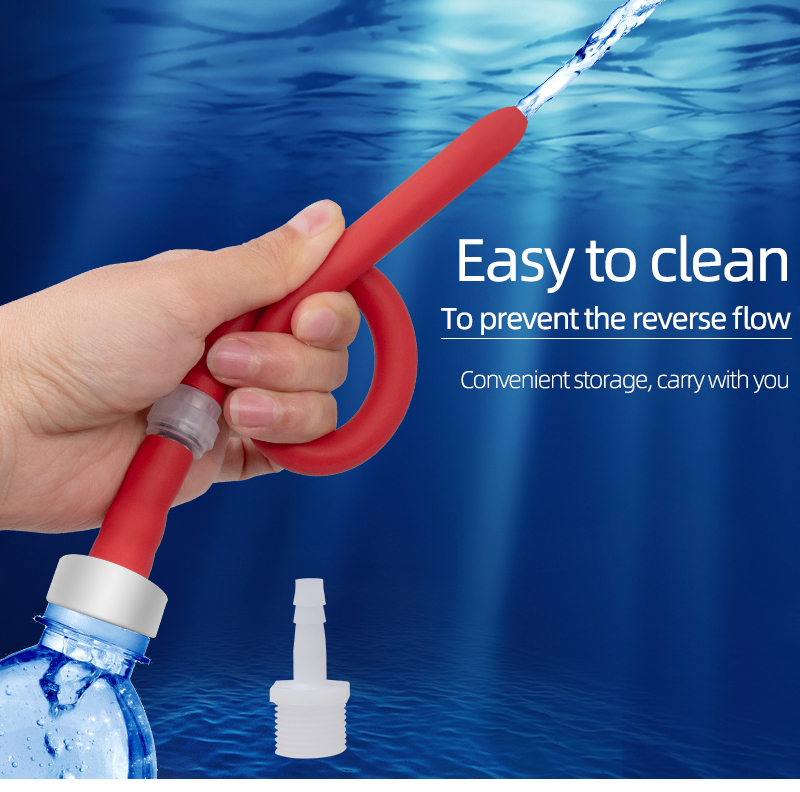 Antireflux Enema Hose Soft Anal Douche Cleaner Vaginal Wash Bidet Anus Shower Nozzle Pipe Enemator - 1