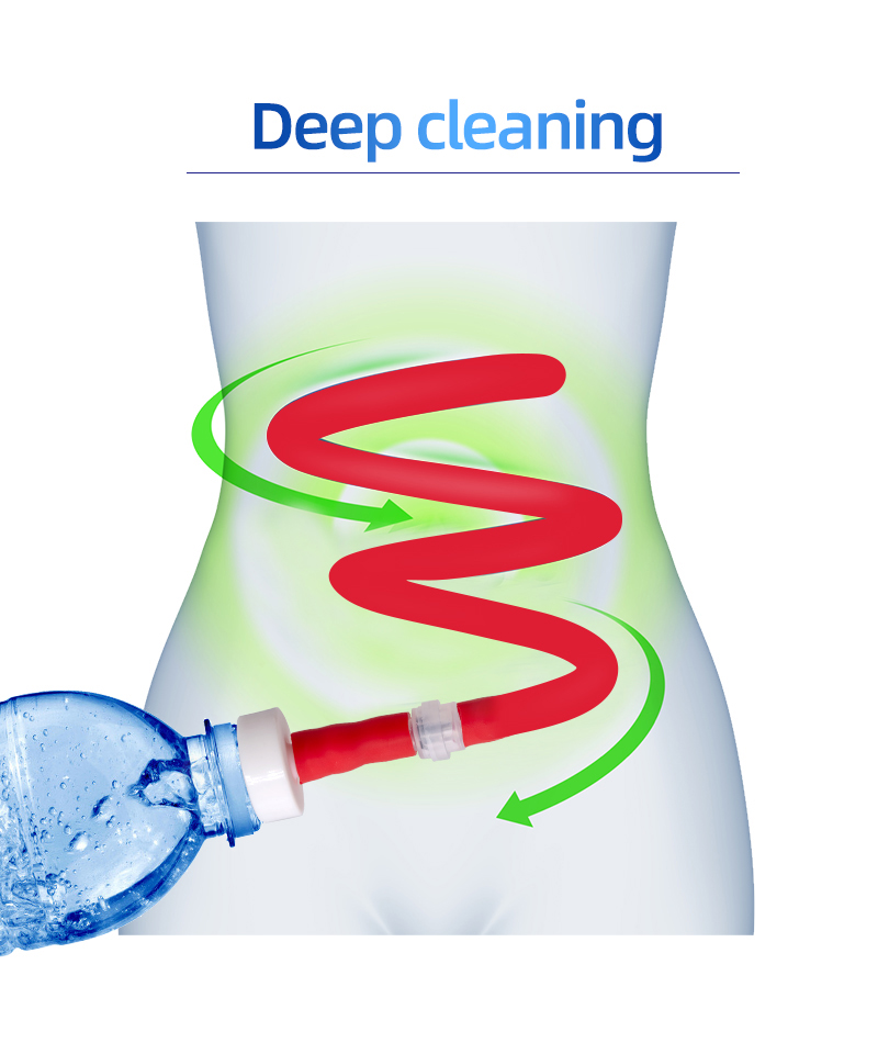 Antireflux Enema Hose Soft Anal Douche Cleaner Vaginal Wash Bidet Anus Shower Nozzle Pipe Enemator - 7