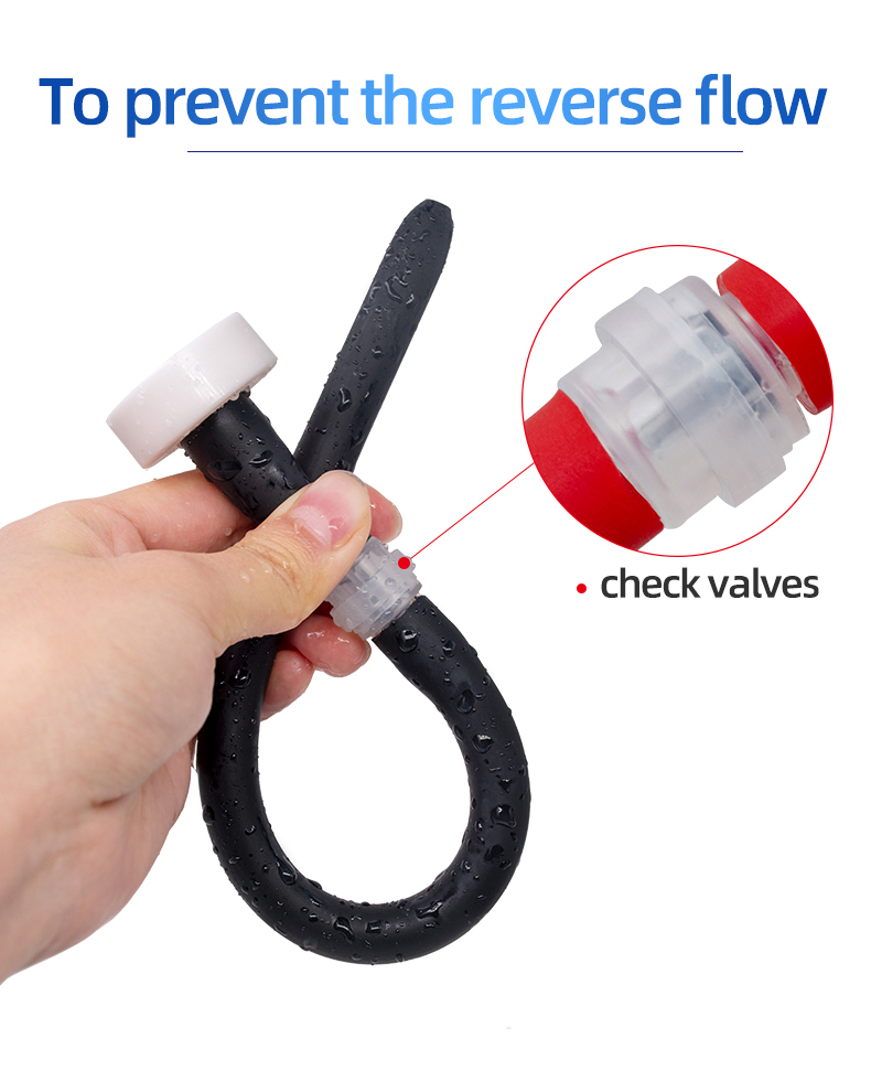 Antireflux Enema Hose Soft Anal Douche Cleaner Vaginal Wash Bidet Anus Shower Nozzle Pipe Enemator - 8