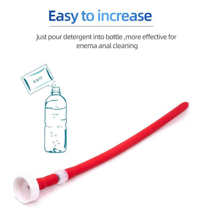 Antireflux Enema Hose Soft Anal Douche Cleaner Vaginal Wash Bidet Anus Shower Nozzle Pipe Enemator - 11