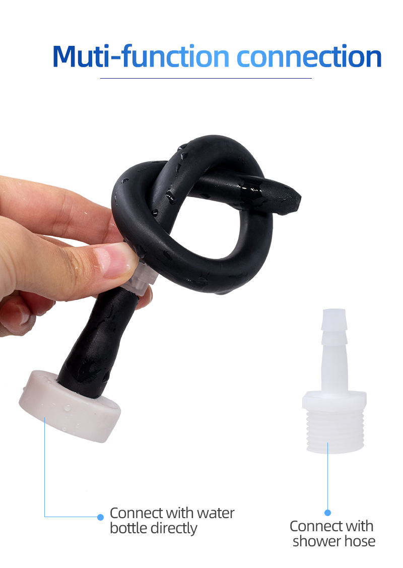 Antireflux Enema Hose Soft Anal Douche Cleaner Vaginal Wash Bidet Anus Shower Nozzle Pipe Enemator - 12
