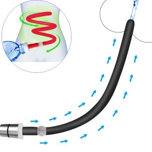 Anti-reflux Enema Hose Anal Cleaner Tube Soft Douche Ass Shower Bidet Anus Vagina Wash Enemator Nozzle Pipe