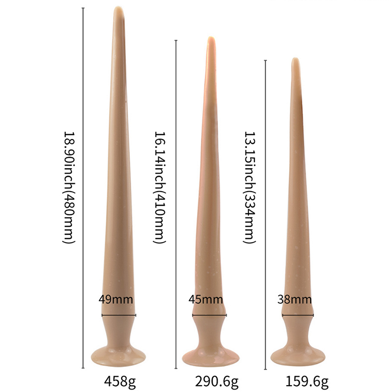 Ultrasoft Extralong Anal Plug Large Prostate Massager Sex Toys For Men Women Strapon Dildo With Whip Tail - 4
