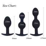Orissi Silicone Steel Ball Rear Court Anal Plug Three-piece Adult Products For Both Men And Women Best-selling Appliances - 2