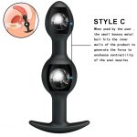Orissi Silicone Steel Ball Rear Court Anal Plug Three-piece Adult Products For Both Men And Women Best-selling Appliances - 5
