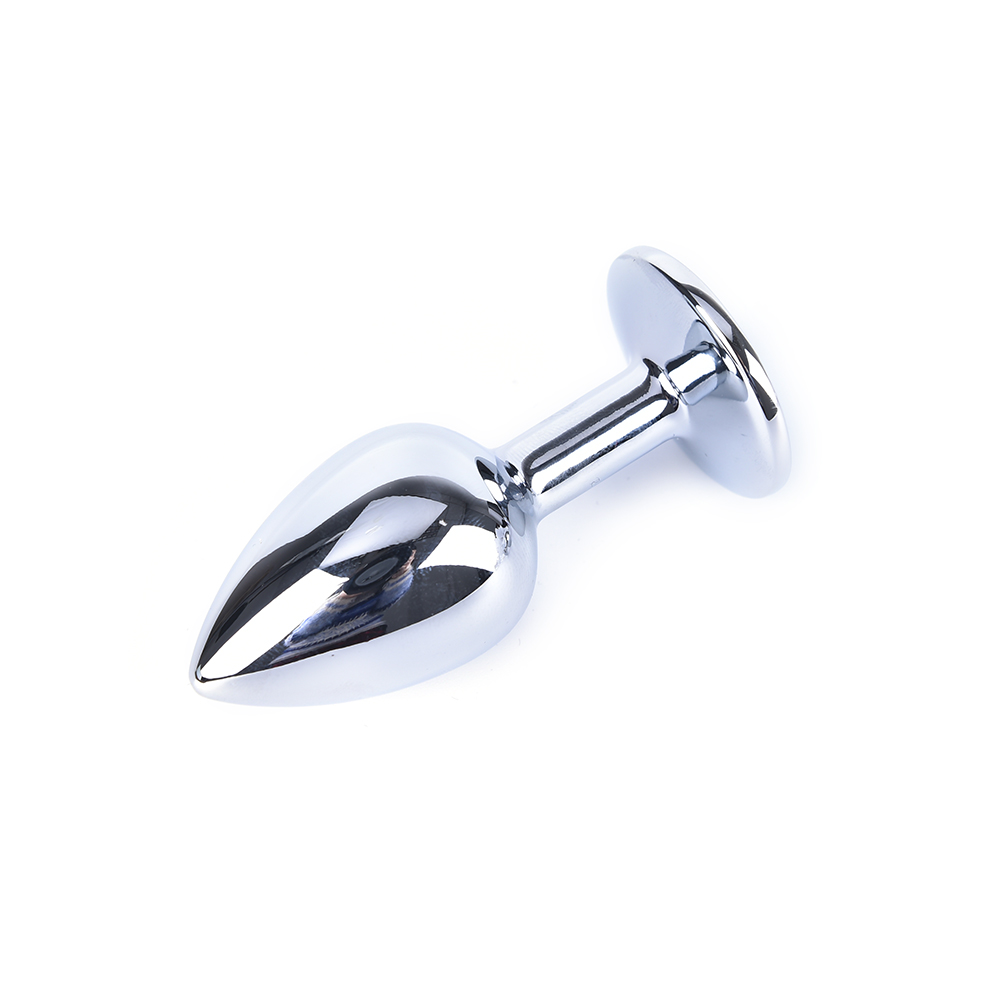 Crystal Jewelled Stainless Steel Anal Plug 7cmx28cm Sex Toy For Men And Couples - 3