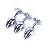 Crystal Stainless Steel Metal Anal Butt Plug Booty Beads Jewelled Sex Toys Products For Men Couples 7cmx2 8cm - 5