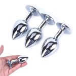 Crystal Stainless Steel Metal Anal Butt Plug Booty Beads Jewelled Sex Toys Products For Men Couples 7cmx2 8cm - 6