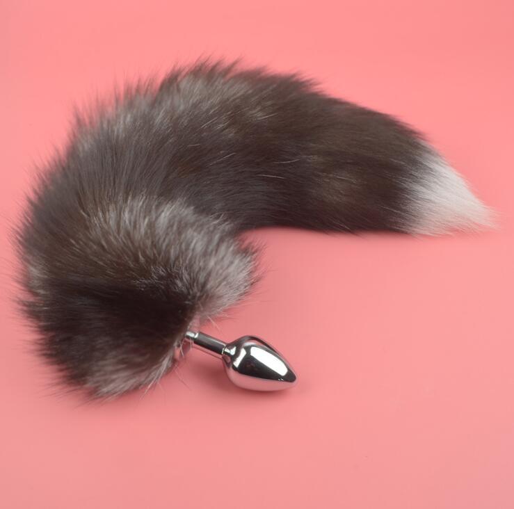 Metal Fox Tail Anal Plug For Adult Couples Play Fetish Sex Toy Anus Expansion Tool For Women - 5