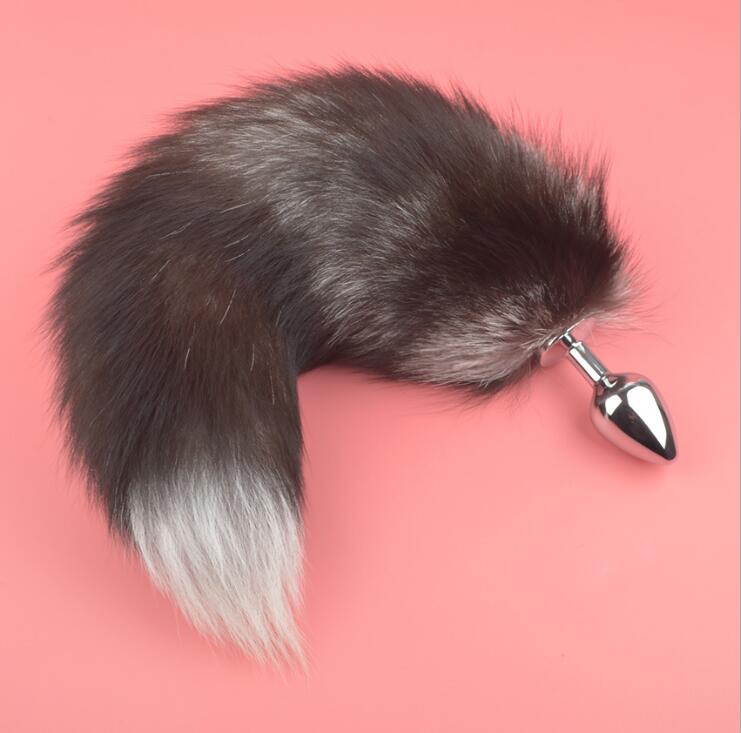 Metal Fox Tail Anal Plug For Adult Couples Play Fetish Sex Toy Anus Expansion Tool For Women - 7