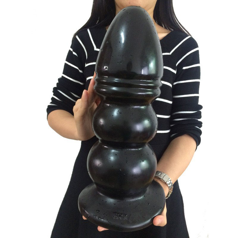Extra Large Silicone Anal Plug Suction Cup Base Giant Dildo Buttplug Vaginal Expander Female Intimate Sex Toys - 1