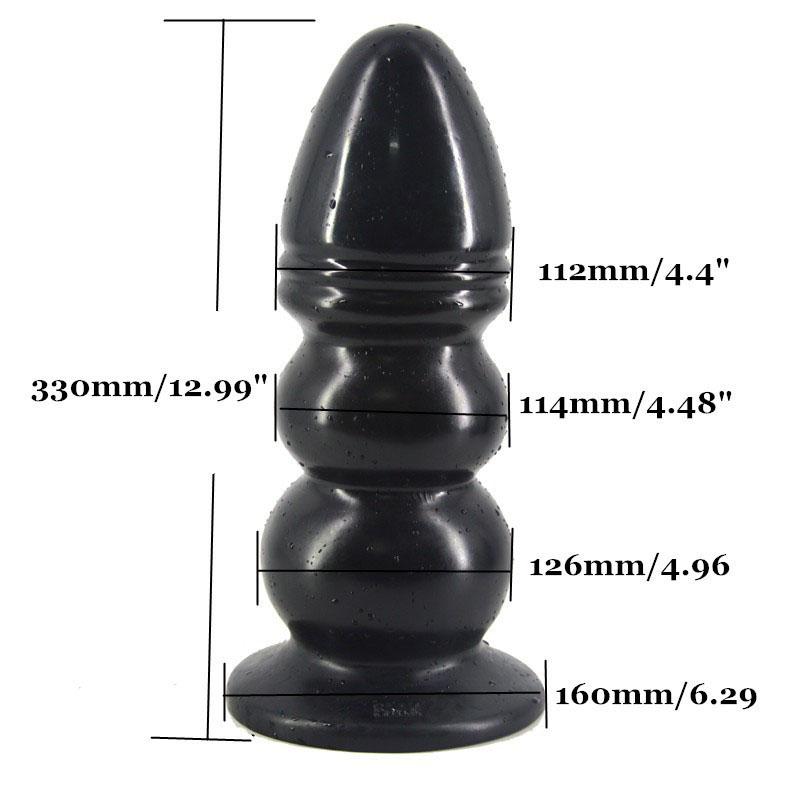 Extra Large Silicone Anal Plug Suction Cup Base Giant Dildo Buttplug Vaginal Expander Female Intimate Sex Toys - 2