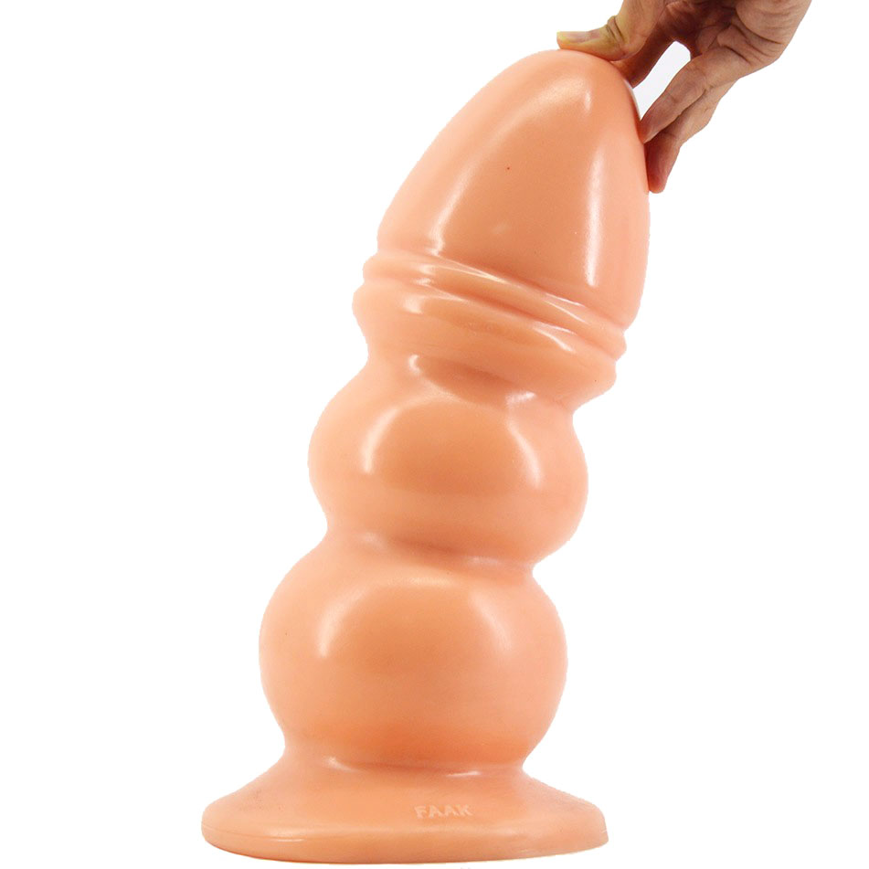 Extra Large Silicone Anal Plug Suction Cup Base Giant Dildo Buttplug Vaginal Expander Female Intimate Sex Toys - 7