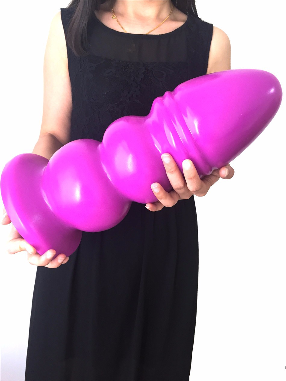 Extra Large Silicone Anal Plug Suction Cup Base Giant Dildo Buttplug Vaginal Expander Female Intimate Sex Toys - 12