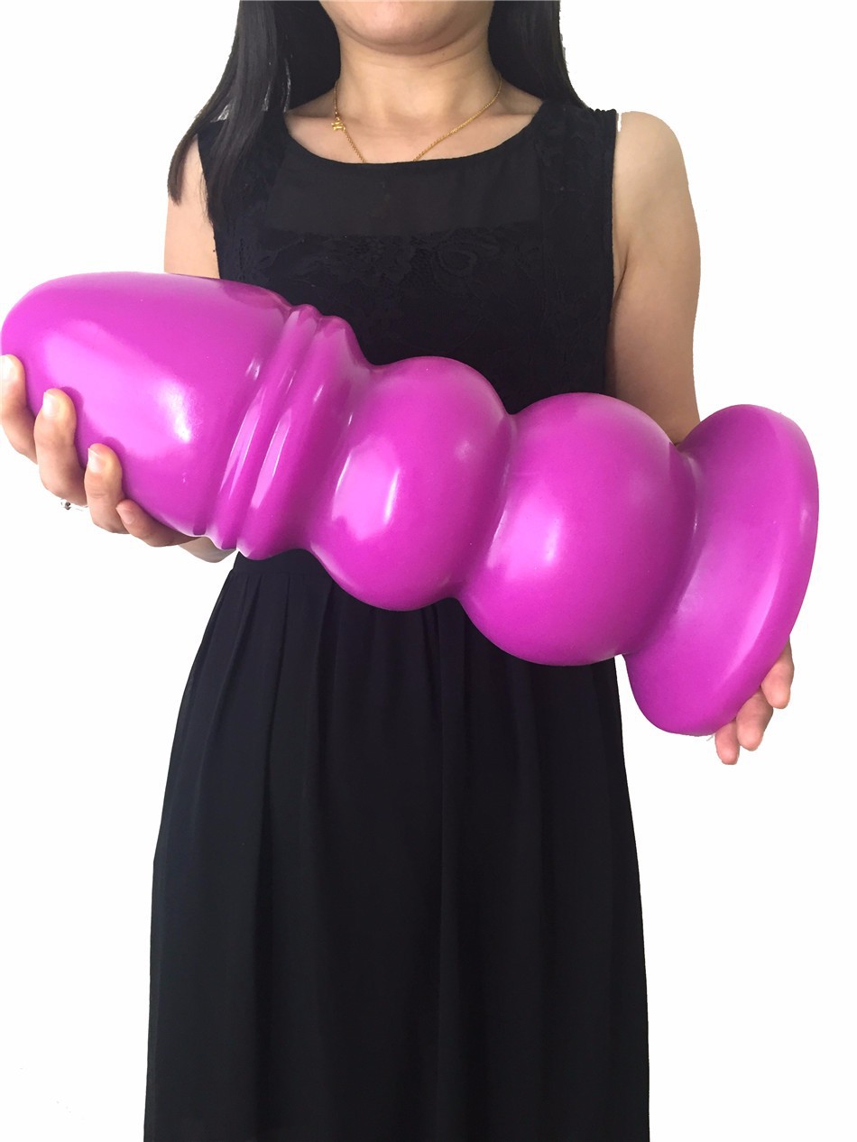 Extra Large Silicone Anal Plug Suction Cup Base Giant Dildo Buttplug Vaginal Expander Female Intimate Sex Toys - 13