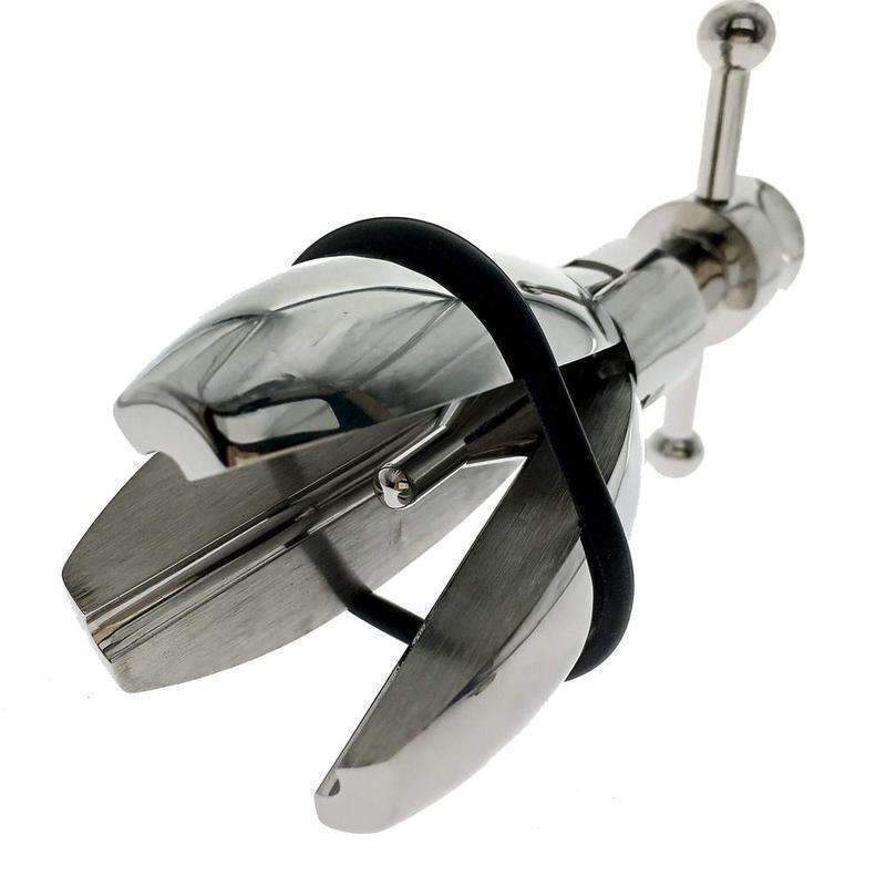 Ultimate Stainless Steel Expanding Butt Trainer Large Anal Plug With Secure Lock For Enhanced Pleasure - 1